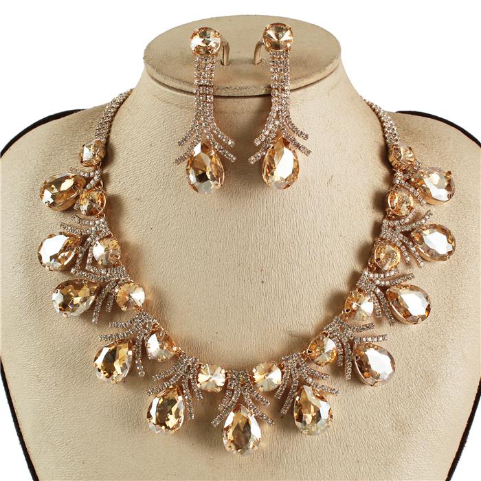 Crystal Evening Necklace Set