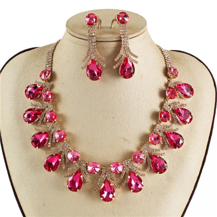 Crystal Evening Necklace Set