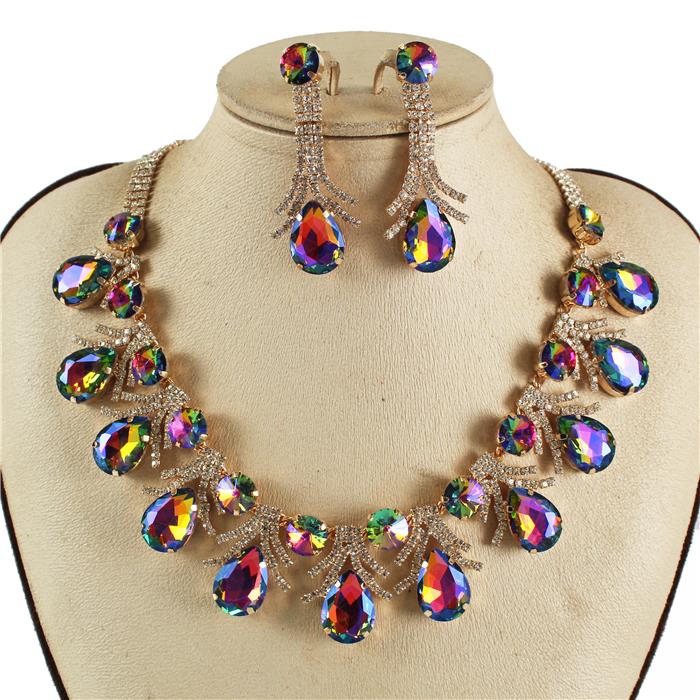 Crystal Evening Necklace Set