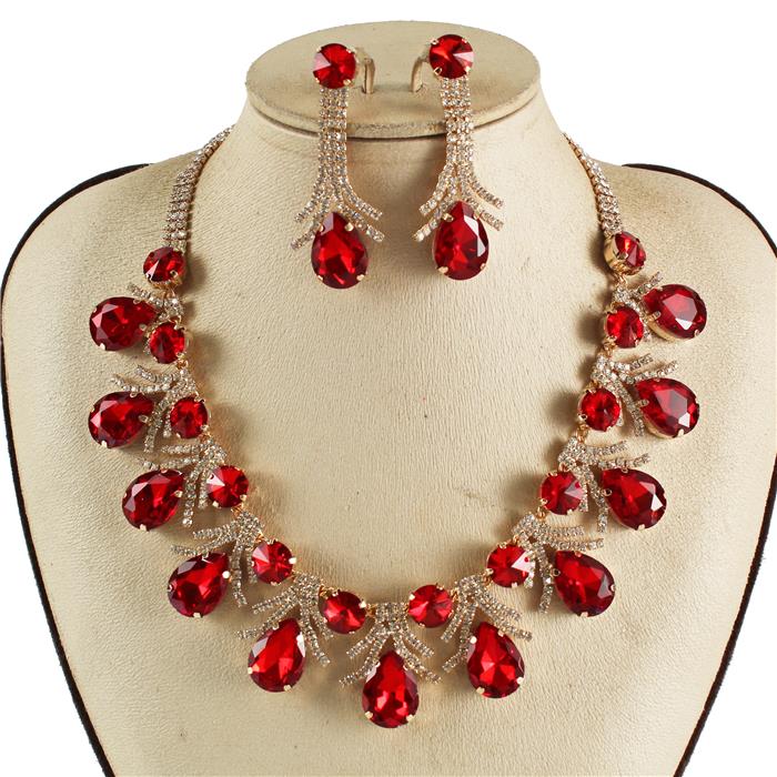 Crystal Evening Necklace Set