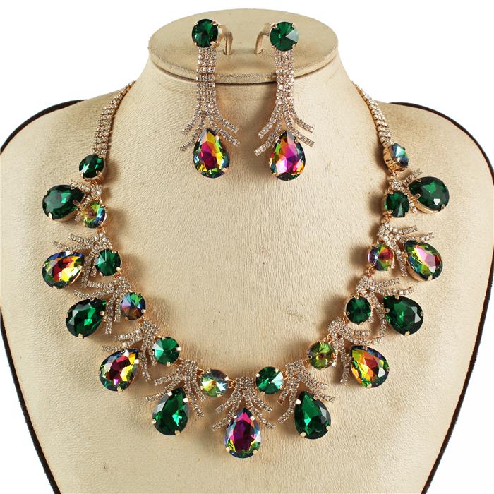 Crystal Evening Necklace Set