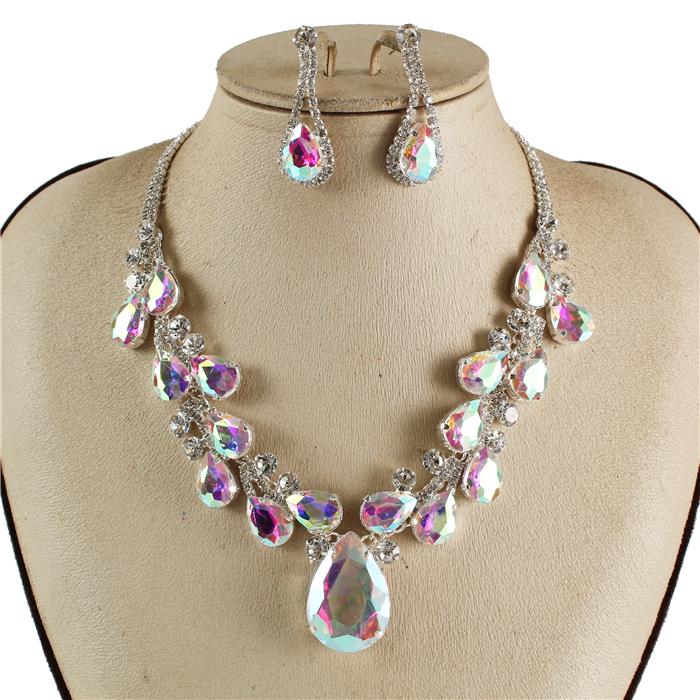 Crystal Evening Necklace Set