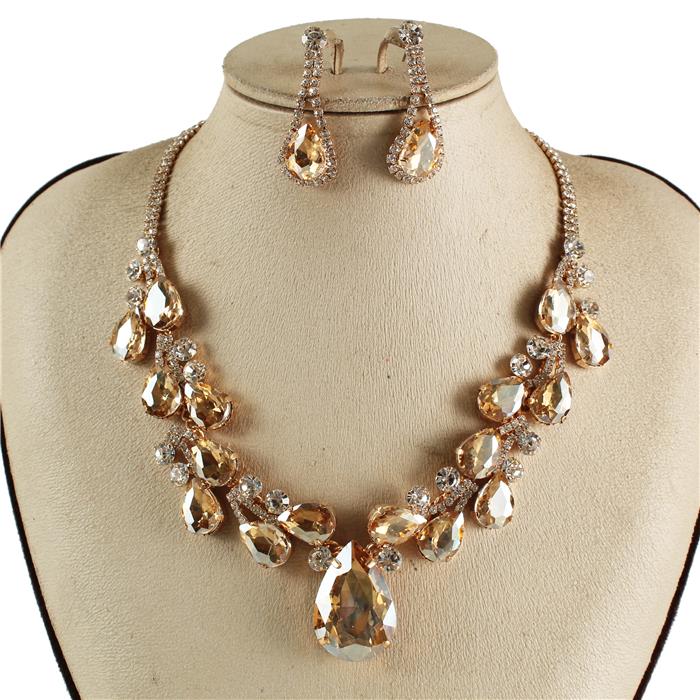 Crystal Evening Necklace Set