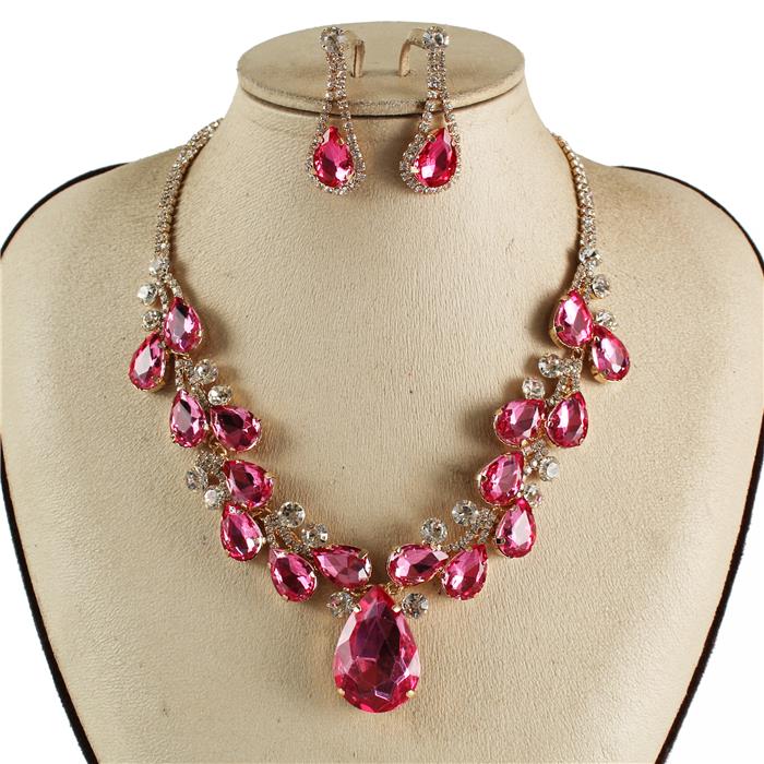 Crystal Evening Necklace Set