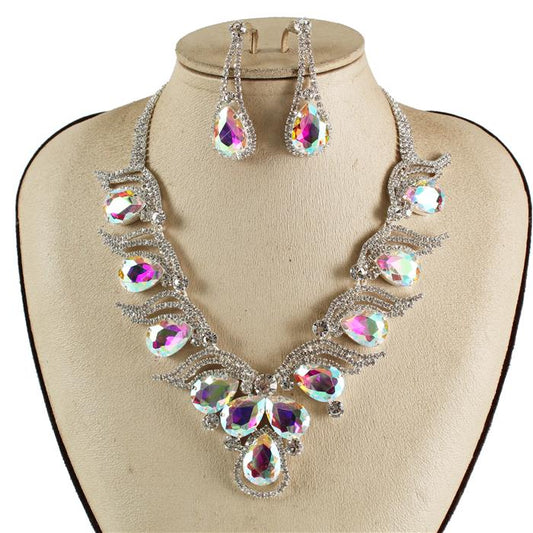 Crystal Evening Necklace Set