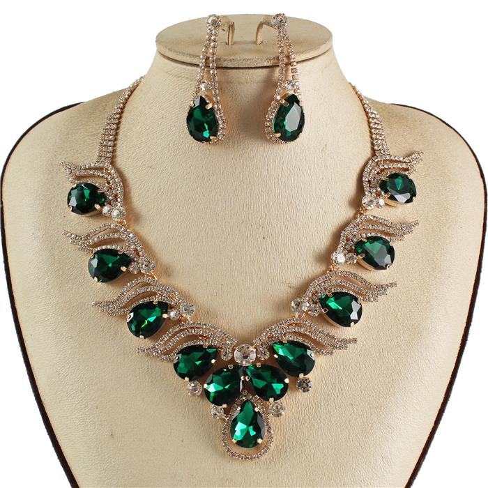 Crystal Evening Necklace Set