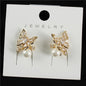 CZ Pearl Butterfly Earring