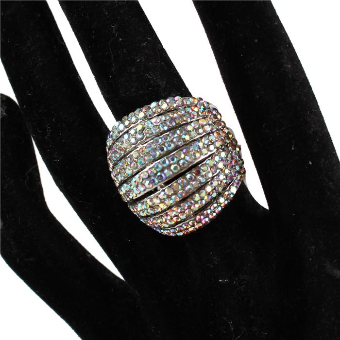 Rhinestone Chunky Stretch Ring