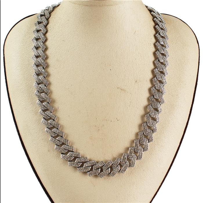 Rhinestone Link Necklace