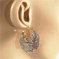 Rhinestone Hoop Earring