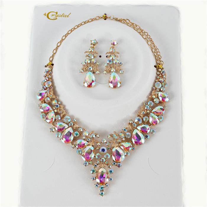 Crystal Evening Necklace Set