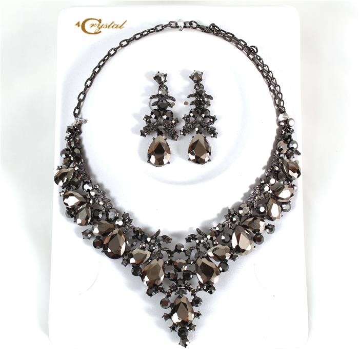 Crystal Evening Necklace Set