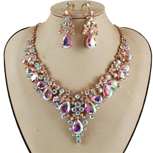 Crystal Evening Necklace Set