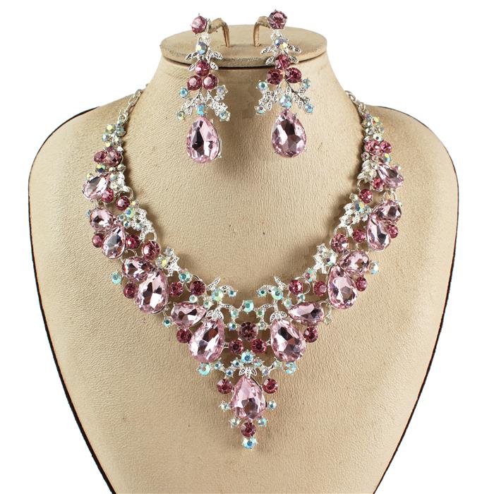 Crystal Evening Necklace Set