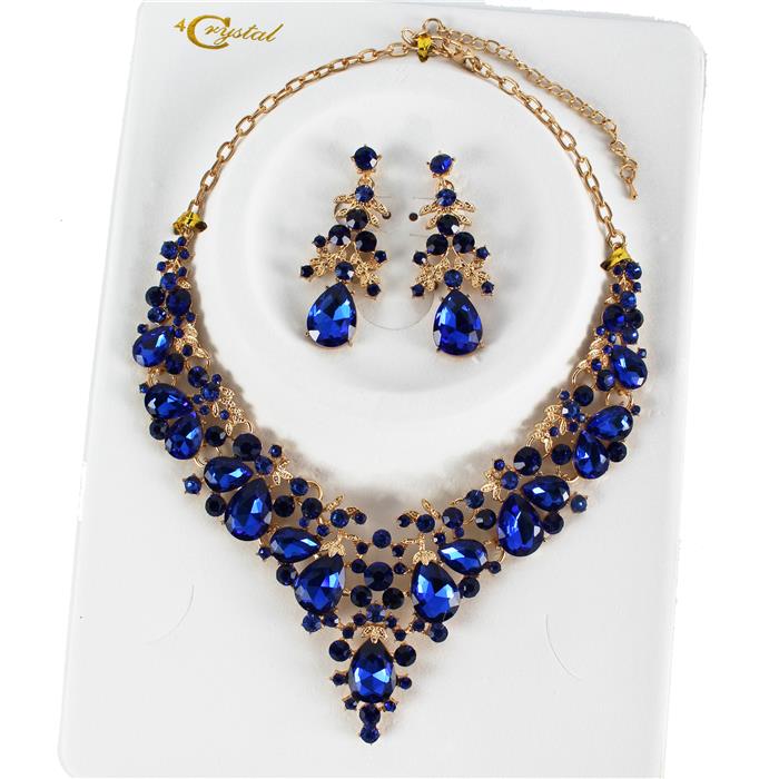 Crystal Evening Necklace Set