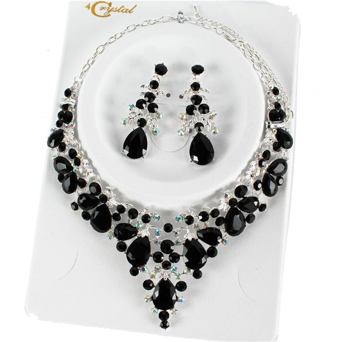 Crystal Evening Necklace Set