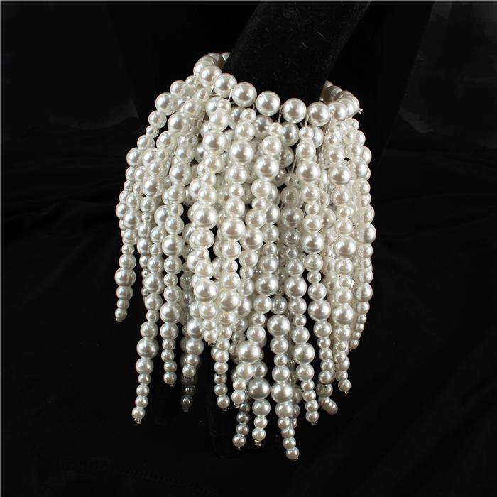 Pearl Water Fall Stretch Bracelet