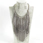 Metal Fringed Neckace Set