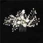 Pearl Flower Hair Comb