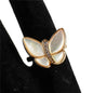 CZ Butterfly Adjustble Ring