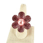 Rhinestone Flower Stretch Ring