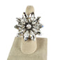 Glass Crystal Flower Stretch Ring