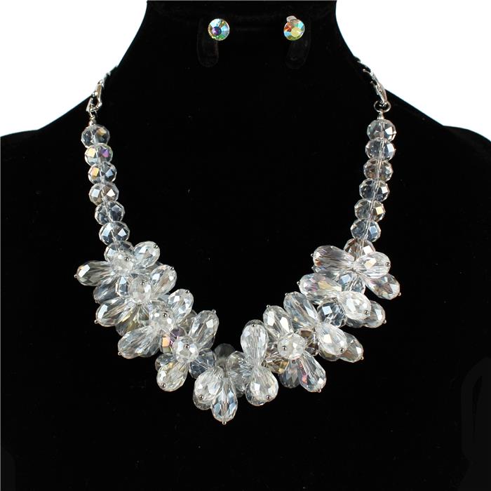 Fashion Crystal Bead Necklace Set