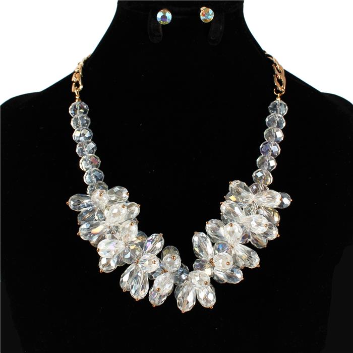 Fashion Crystal Bead Necklace Set