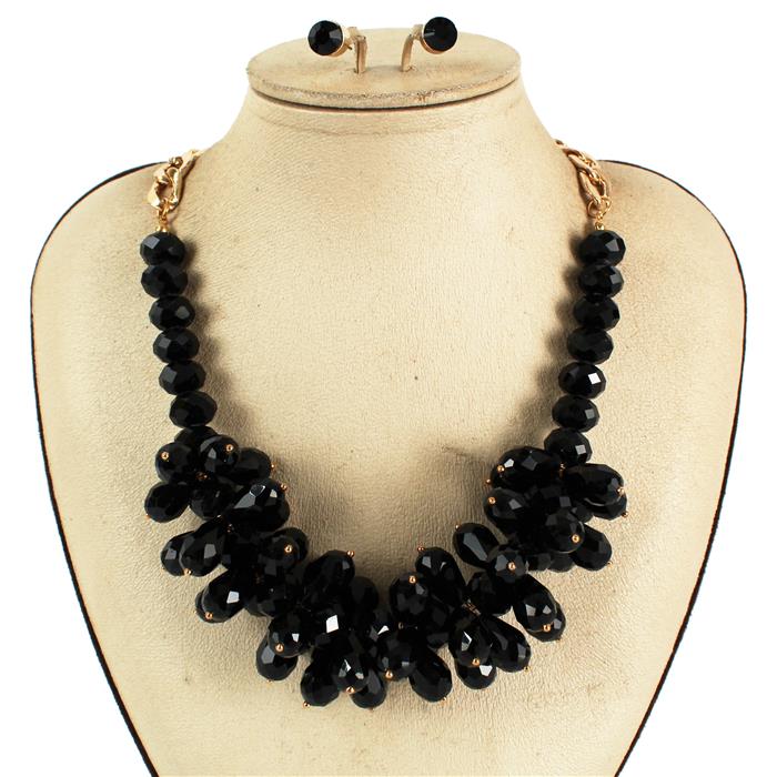 Fashion Crystal Bead Necklace Set