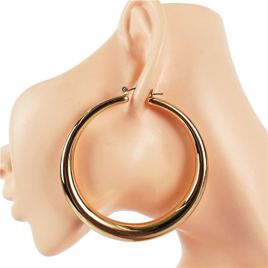 70 MM Thick Hoop Earring