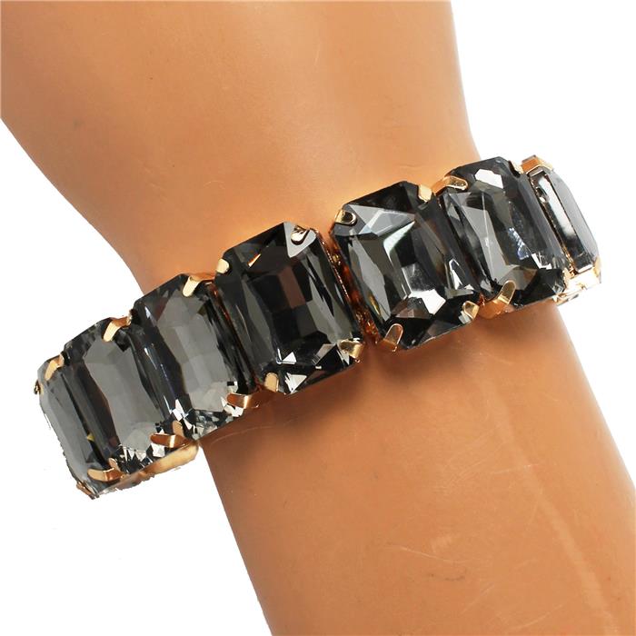 Glass Crystal Stretch Bracelet