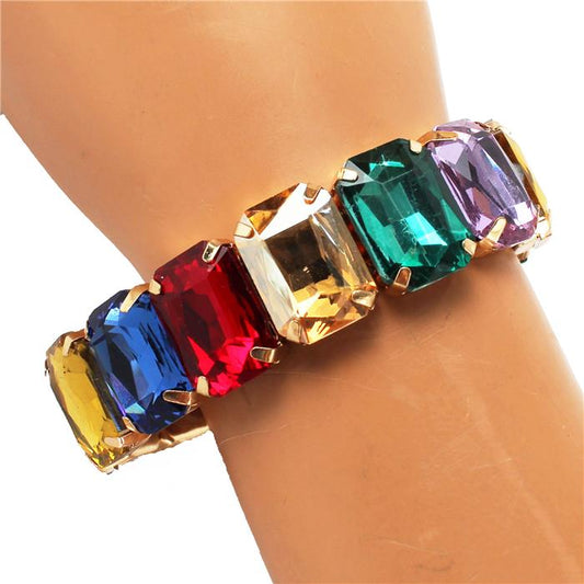 Glass Crystal Stretch Bracelet