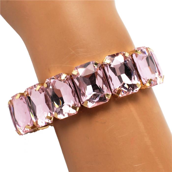 Glass Crystal Stretch Bracelet