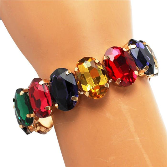 Glass Crystal Stretch Bracelet