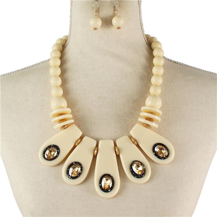 Acrylic Chunky Necklace Set