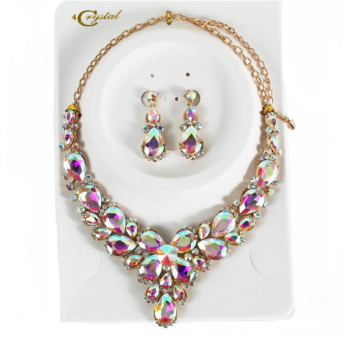 Crystal Evening Necklace Set