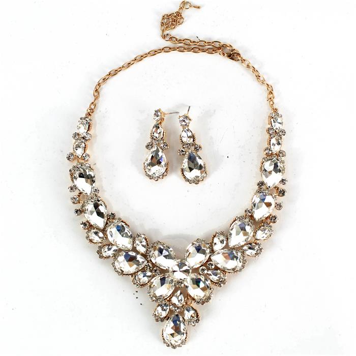 Crystal Evening Necklace Set