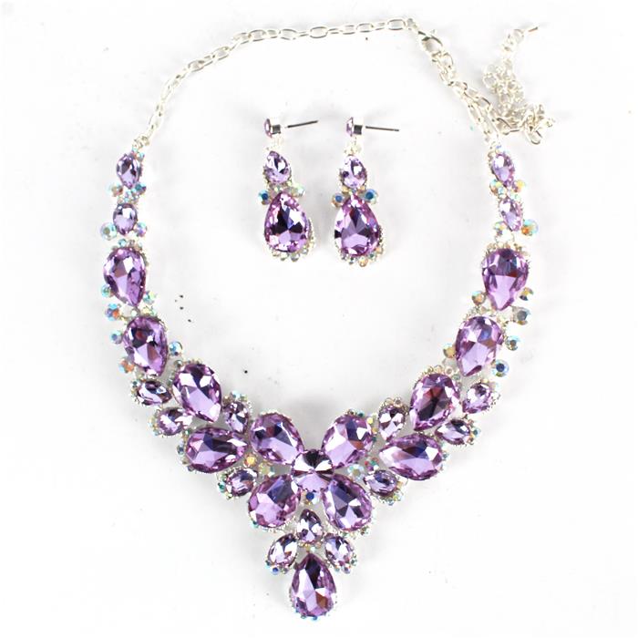 Crystal Evening Necklace Set