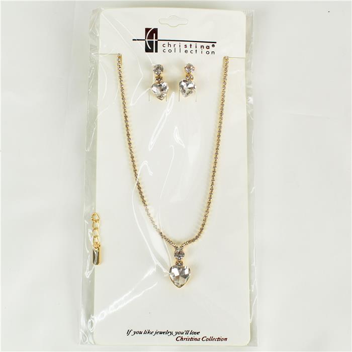 Rhinestone Necklace Set