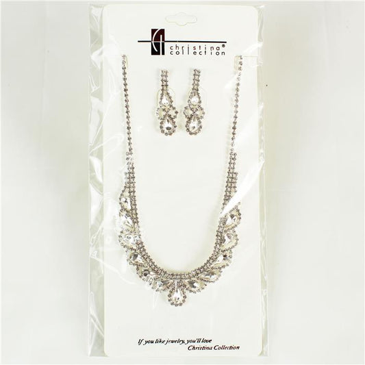 Rhinestone Necklace Set