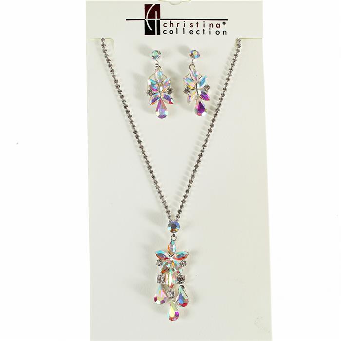 Rhinestone Necklace Set