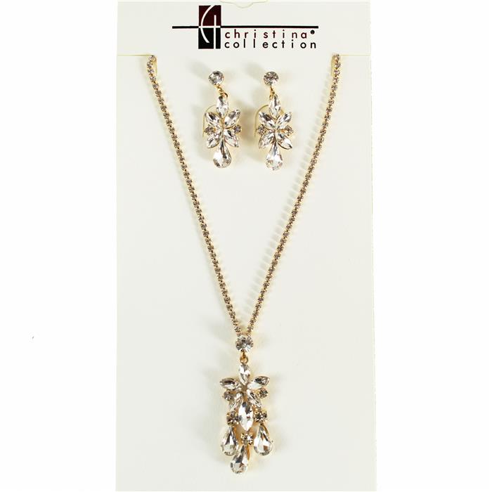 Rhinestone Necklace Set