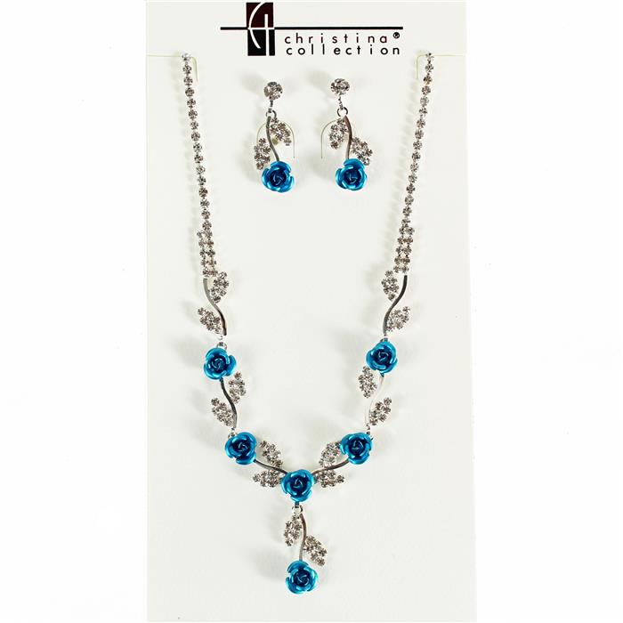 Rhinestone Necklace Set