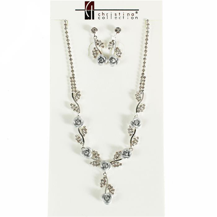 Rhinestone Necklace Set