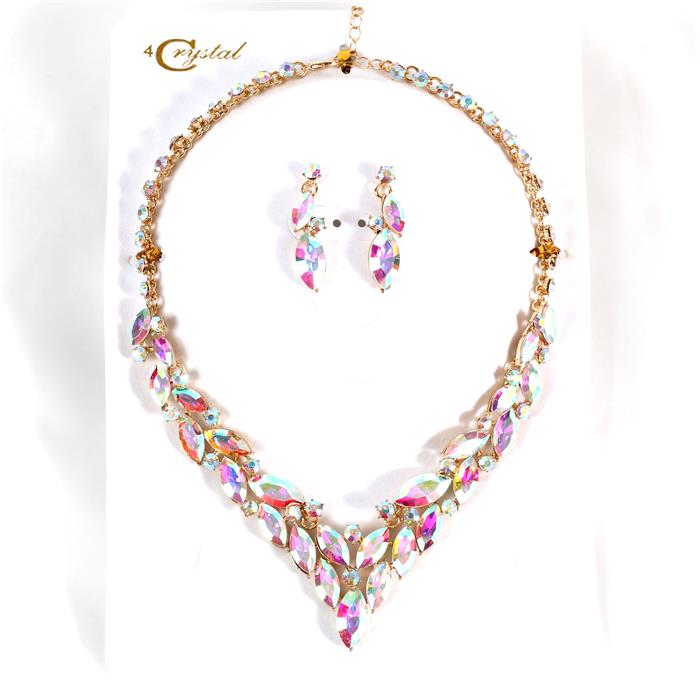 Crystal Evening Necklace Set