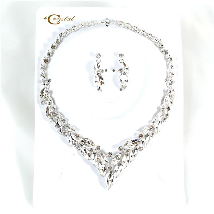 Crystal Evening Necklace Set