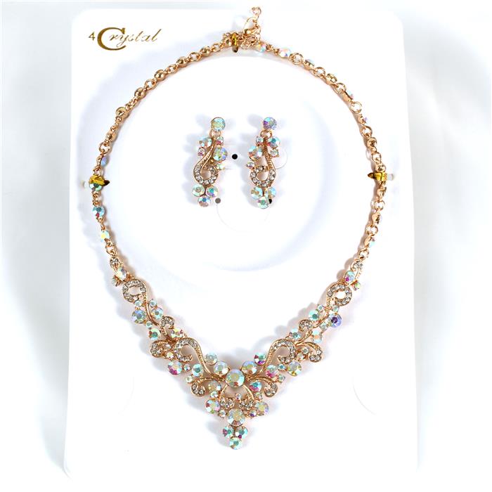 Crystal Evening Necklace Set