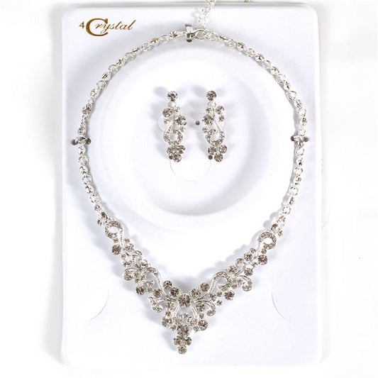 Crystal Evening Necklace Set