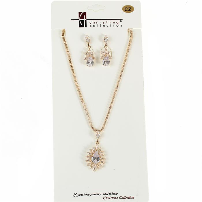 CZ Necklace Set