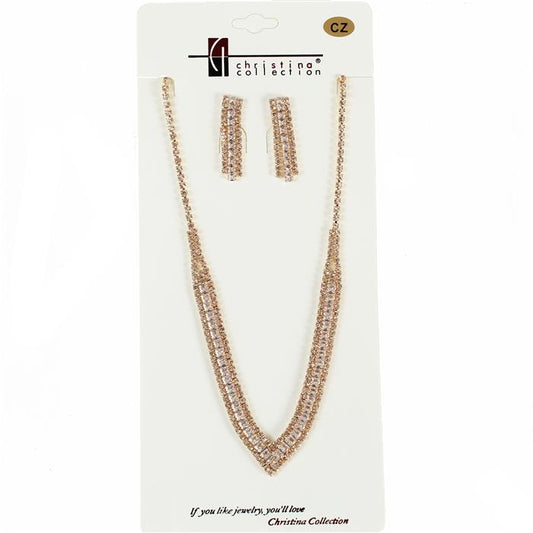 CZ Necklace Set
